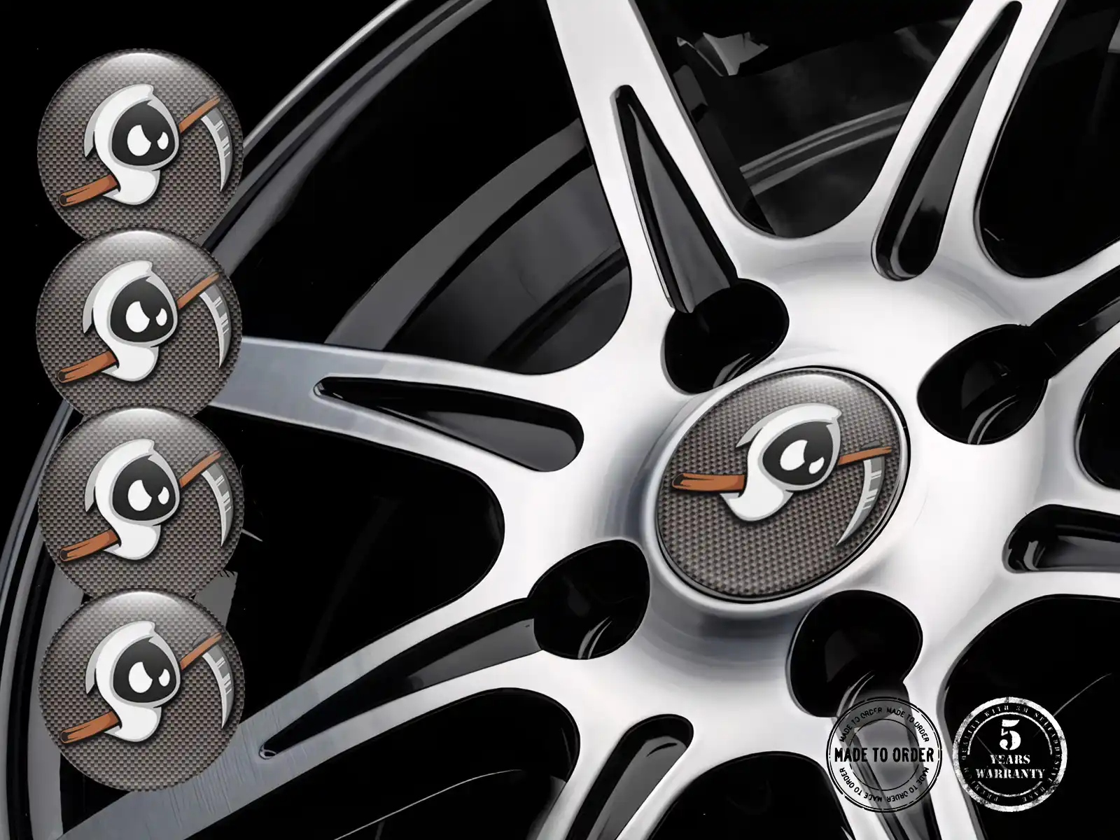 Silicone stickers Racing Style Premium Vehicle Decals